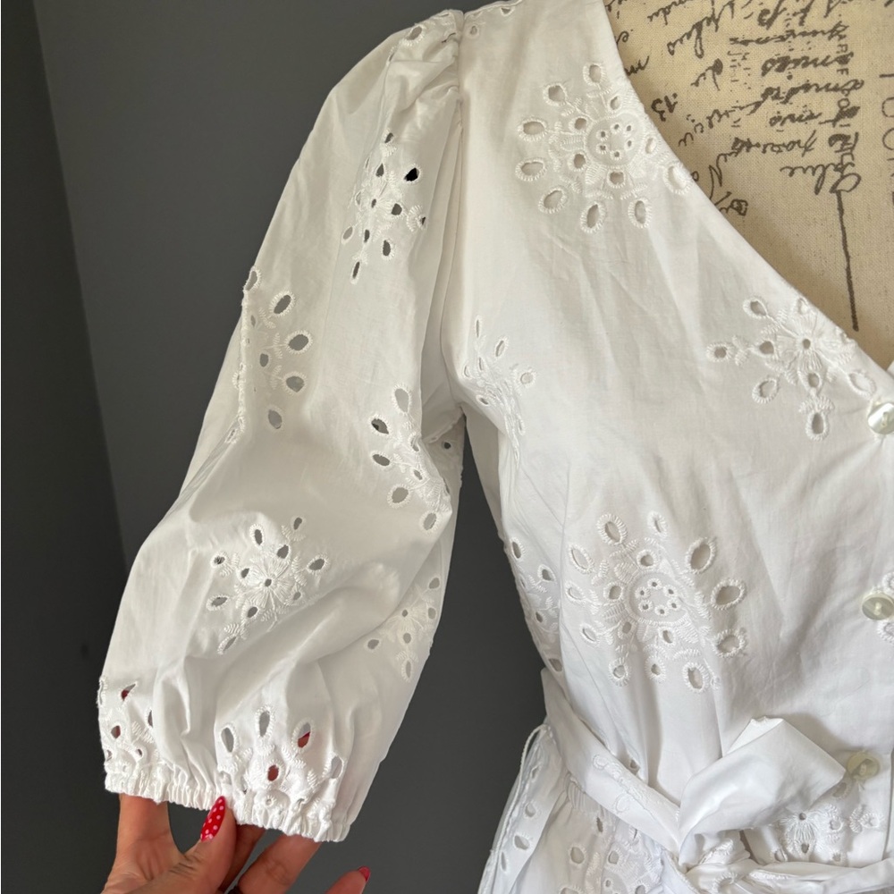 1. State White Eyelet Dress - Picture 7 of 10
